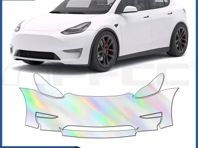 PFCC PPF Protection Film For Tesla Model Y 2020 2023 Pre-cut TPU Paint Protection Film Transparent Body Sticker Auto Accessories