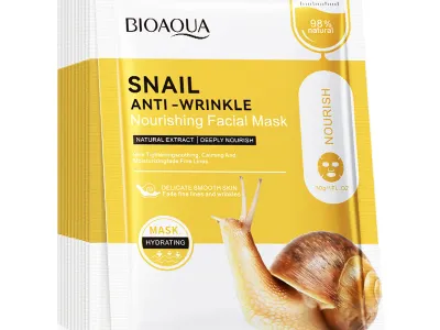 10pcs BIOAQUA Snail Face Mask Moisturizing Brightening Firming Hydrating skincare Facial Masks Face Sheet Mask Skin Care