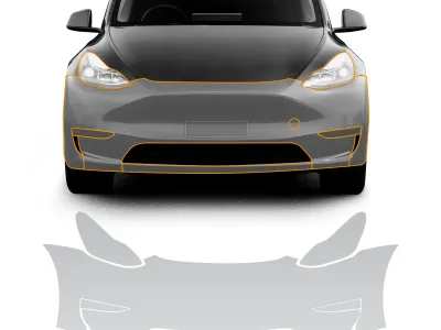 TPU Scratch Resistant Car Paint Protection Film For Tesla Model Y 2020 2021 2022 2023 2024 Clear Bra PPF Decal Kit Accessories
