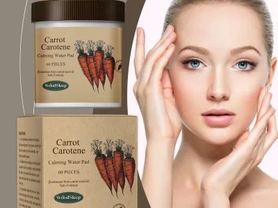 Carotenoid Calming Pads Repairing Damage Hydrating Smoothing Nourishing Firming Brighten Antioxidant Moisturizing Facial Mask