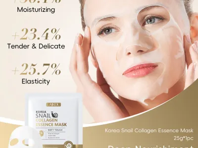 Snail Mucin & Protein Sheet Mask,Anti-Aging & Repair Face Mask,Hydrating Firming Essence Mask for Wrinkles and Pores,5/10/20 PCS