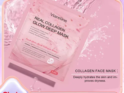 Collagen Hydrating Face Mask Pore Minimizing Anti Wrinkle Lift Firm Elasticity Enhancing Brightening Hyaluronic Acid Sheet Masks