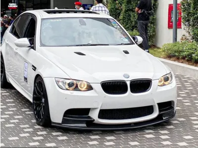 For BMW 3 Series M3 E90 E91 E92 E93 2006-2013 ABS Plastic Car Front Bumper Lip Chin Spoiler Bodykit Exterior Tuning Accessories