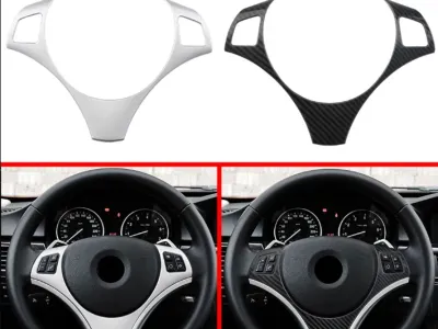 Car Inner Steering Wheel Panel Cover Frame Trim for BMW E90 3 Series 2005 - 2012 for BMW E87 1 Series 2004-2011 Acc.