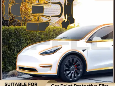 Pre-cut PPF Protection Film for Tesla Model Y 2020 2021 2022 2023 Paint Transparent Body Sticker Kit Accessories Anti-Scratch