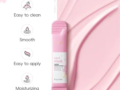 20pcs Sakura Moisturizing Facial Mask Hydrating Sleeping Face Sheet Masks Repairing & Nourishing Night Face Mask Skin Care