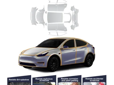 8.5MIL TPU Glossy Matte Car Paint Protection Film For Tesla Model Y 2020 2021 2022 2023 2024 Clear Bra PPF Decal Kit Accessories