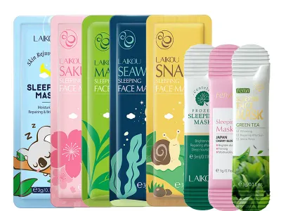 8pcs LAIKOU Moisturizing Facial Mask Hydrating Sleeping Face Sheet Masks Face Mask Beauty Korean Skin Care Products