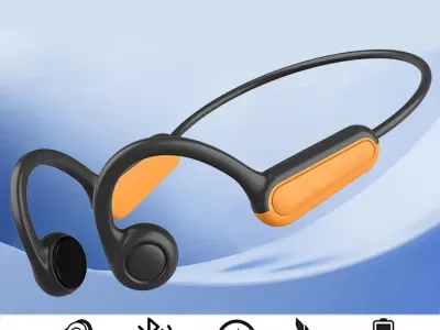 NEW Real Bone Conduction Sport Headphone Wireless Earphone Bluetooth-Compatible Headset Hands-free with Mic for Running
