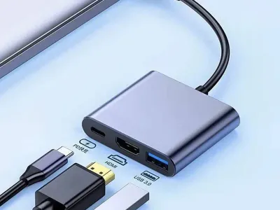 USB C HUB 3in1 Type C 3.0 to HDMI-compatible Docking Station PD Fast Charge 4K HDMI Adapter Splitter For MacBook Phone Computer