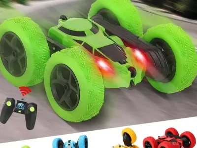 Rc Stunt Car Kids Double Sided Flip Remote Control Cars 2.4G High Speed 360° Rotation Drift Auto Toys Gifts for Boy Girl