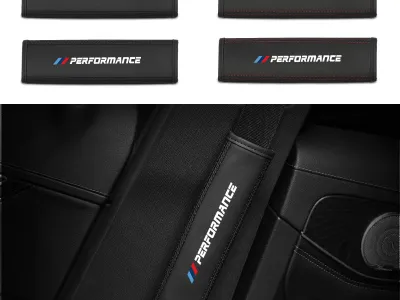 Car Seat Belt Covers Shoulder Protection Pad Interior Accessories For BMW F26 E90 E87 I01 F25 E60 F44 E36 E34 E39 F01 E70 E53 F1
