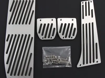 Non-drilling Non-slip Accelerator Gas Fuel Brake Foot Rest Pedal Pads For BMW 1,3 Series X1 E39 E46 E87 E90 E91 E92,Car Styling