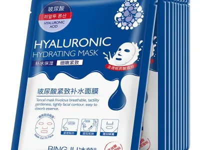 10pcs Hyaluronic Acid Hydrating Facial Mask Sheet Masks for Face Hydrating Shrinking Pores Moisturizing Face Masks Skin Care
