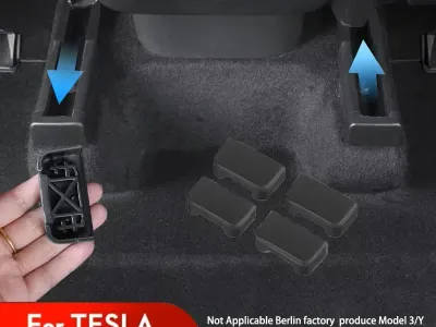 4pcs Seat Rail Cover Protector For Tesla Model 3 Y Juniper 2025 Accessories Rear End Pieces Backseat Slide Protection Anti-kick