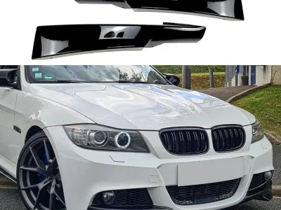 M-Tech Style Front Bumper Lip Spoiler for BMW 3 Series E90 320i 330i LCI 2009-2012 Exterior Body Kit Modification Accessories