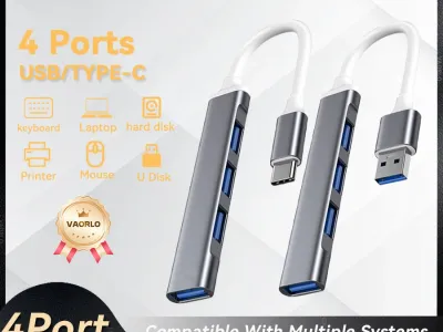USB C HUB 3.0 Type C 4 Port Multi USB Splitter Adapter OTG For HUAWEI Xiaomi Macbook Pro 13 15 Air Pro PC Computer Accessories
