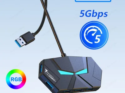 4/7 Ports USB 3.0 HUB 5Gbps USB Docking Station USB HUB USB Splitter OTG Adapter with TYPE C Power Port For PC Laptop Macbook