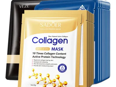 20pcs Hyaluronic Acid Collagen Face Mask skincare Moisturizing Firming Hydrating Facial Masks Sheet Mask Korean Skin Care