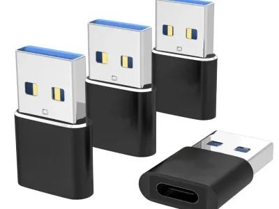 USB to USB C Adapter 4 Pack,USB C Female to A Male Charger Type C Compatible with Apple MagSafe, iPhone 11 12 13 14 Pro Max,Sams