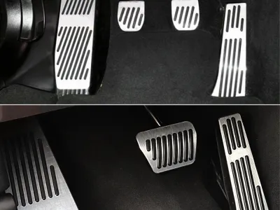For BMW 3 5 series E30 E32 E34 E36 E38 E39 E46 E87 E90 E91 X5 X3 Z3 Foot Rest Fuel Brake Gas Pedal Pads Covers Car Accessories