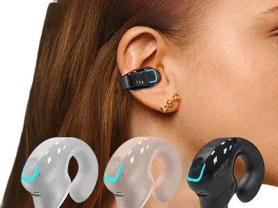 Earphone Clip Wireless Bluetooth Headphone Bone Conduction Headset High Quality TWS Auriculares Sport Noise Canceling With Mic