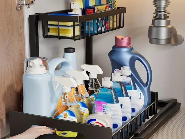Best Under Sink Storage Organizers under $25 for Small Kitchens 2024 V2