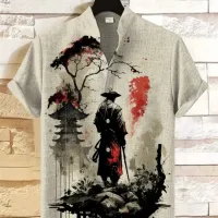 Samurai Hawaiian Shirt thumbnail 3