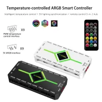 9-Port ARGB PWM Fan Hub with Remote thumbnail 1