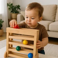 4 Race Ball Ramp Track Toy for Toddlers thumbnail 2