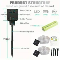 Solar LED String Lights - Outdoor Waterproof thumbnail 5