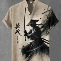 Samurai Hawaiian Shirt thumbnail 4