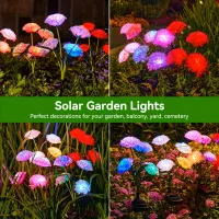 Solar Carnation Flower Garden Lights (4 Head) thumbnail 6