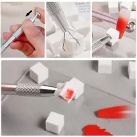 100pcs Gradient Nail Art Sponge Set thumbnail 6
