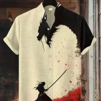Samurai Hawaiian Shirt thumbnail 5