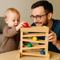 4 Race Ball Ramp Track Toy for Toddlers thumbnail 4