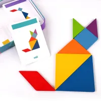 Wooden Montessori Tangram Puzzle Set thumbnail 3