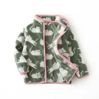 Kids Dinosaur Fleece Zip-Up Jacket thumbnail 1