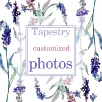 Custom Boho Mandala Photo Tapestry thumbnail 3