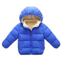 Kids Winter Thick Plush Fur Hooded Jacket thumbnail 3