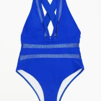 Sexy Mesh Patchwork One Piece Swimsuit thumbnail 5