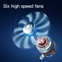 RGB Gaming Laptop Cooling Pad with 6 Fans thumbnail 6
