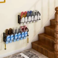 2-Pack Over Door Shoe Rack Organizer thumbnail 1