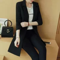 Plus Size 4XL Black Oversized Blazer thumbnail 3