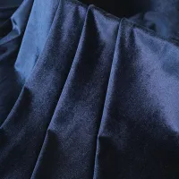 Gold Velvet Pleuche Fabric - Half Meter thumbnail 3