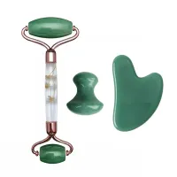 Aventurine Gouache Scraper & Jade Roller Set thumbnail 2