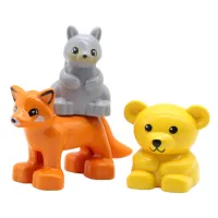 Zoo Animals Big Building Blocks Set thumbnail 2