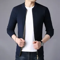 Men's Slim Fit Knit Cardigan Jacket thumbnail 3