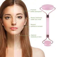 Pink Jade Roller & Gua Sha Set thumbnail 2