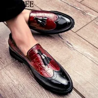 Black Patent Leather Oxford Loafers thumbnail 4